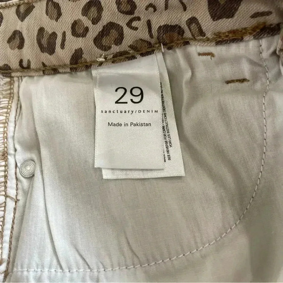 Sanctuary Denim Simone Leopard Print Mini Skirt Size 29 EUC - Picture 9 of 10